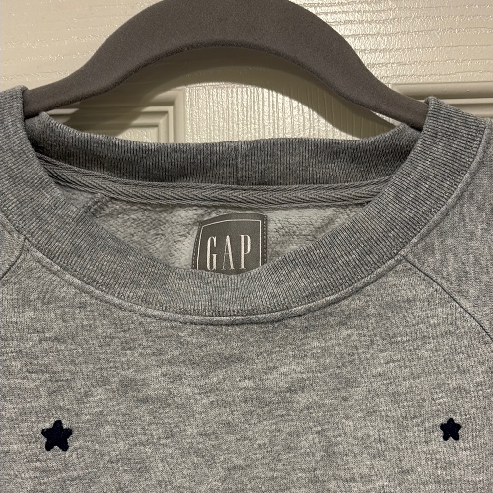 GAP Navy Blue Embroidered Star Sweatshirt - Picture 2 of 4